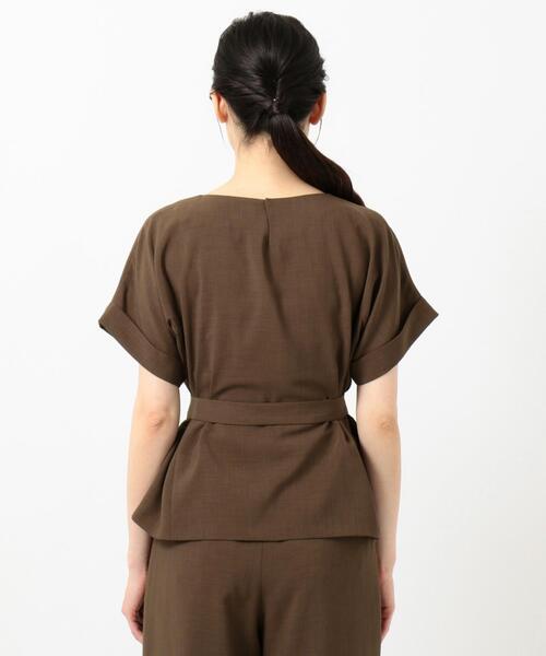 J.PRESS Ladies(J.プレス レディス)の「【接触冷感】マルソースパンボイル ブラウス(シャツ/ブラウス・レディース・ネイビー系/ブラウン系・XS)」の12枚目の写真
