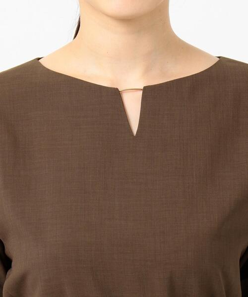 J.PRESS Ladies(J.プレス レディス)の「【接触冷感】マルソースパンボイル ブラウス(シャツ/ブラウス・レディース・ネイビー系/ブラウン系・XS)」の11枚目の写真