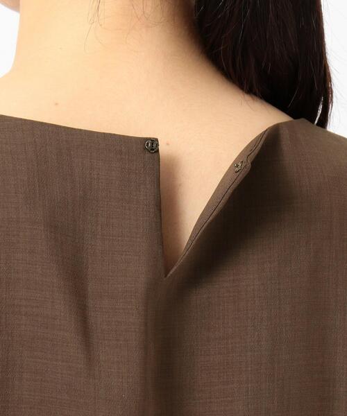 J.PRESS Ladies(J.プレス レディス)の「【接触冷感】マルソースパンボイル ブラウス(シャツ/ブラウス・レディース・ネイビー系/ブラウン系・XS)」の9枚目の写真
