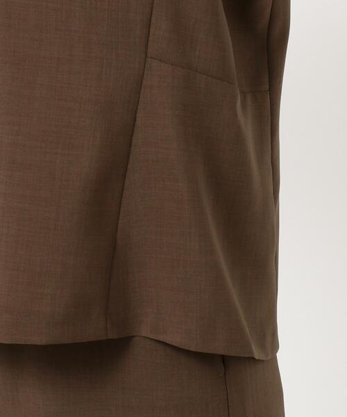 J.PRESS Ladies(J.プレス レディス)の「【接触冷感】マルソースパンボイル ブラウス(シャツ/ブラウス・レディース・ネイビー系/ブラウン系・XS)」の8枚目の写真