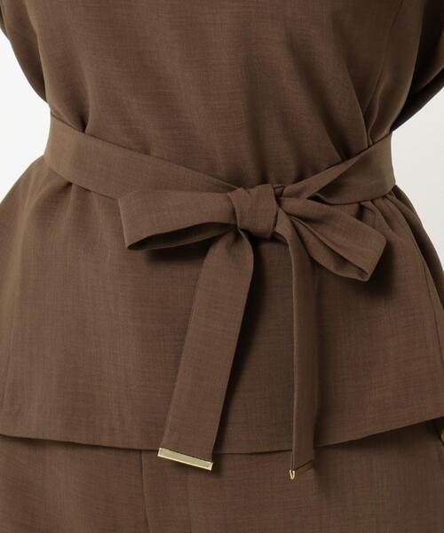 J.PRESS Ladies(J.プレス レディス)の「【接触冷感】マルソースパンボイル ブラウス(シャツ/ブラウス・レディース・ネイビー系/ブラウン系・XS)」の6枚目の写真