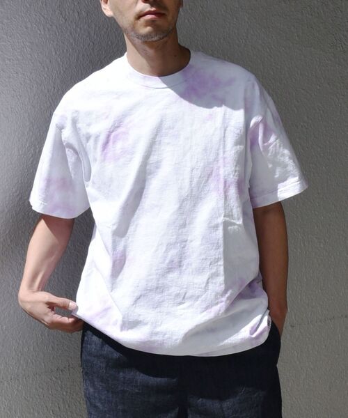 SHIPS any(シップス エニィ)の「SHIPS any: タイダイ 半袖 Tシャツ(Tシャツ/カットソー・メンズ・チャコールグレー/ライトグレー/カーキ/ライトブルー/ラベンダー・SMALL/MEDIUM/LARGE/X-LARGE)」の5枚目の写真