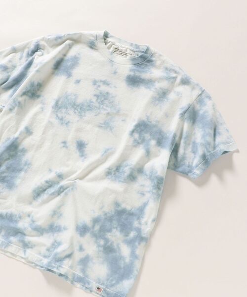 SHIPS any(シップス エニィ)の「SHIPS any: タイダイ 半袖 Tシャツ(Tシャツ/カットソー・メンズ・チャコールグレー/ライトグレー/カーキ/ライトブルー/ラベンダー・SMALL/MEDIUM/LARGE/X-LARGE)」の4枚目の写真
