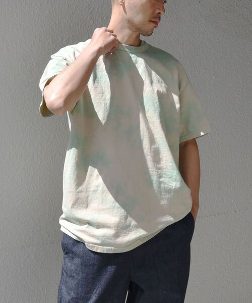 SHIPS any(シップス エニィ)の「SHIPS any: タイダイ 半袖 Tシャツ(Tシャツ/カットソー・メンズ・チャコールグレー/ライトグレー/カーキ/ライトブルー/ラベンダー・SMALL/MEDIUM/LARGE/X-LARGE)」の6枚目の写真