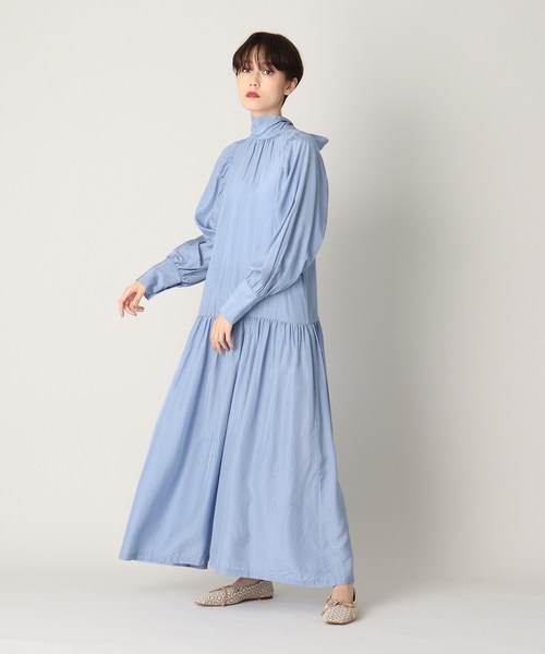 バックリボンストライプワンピース ワンピース Aquagirl アクアガール のファッション ワンピース Tela