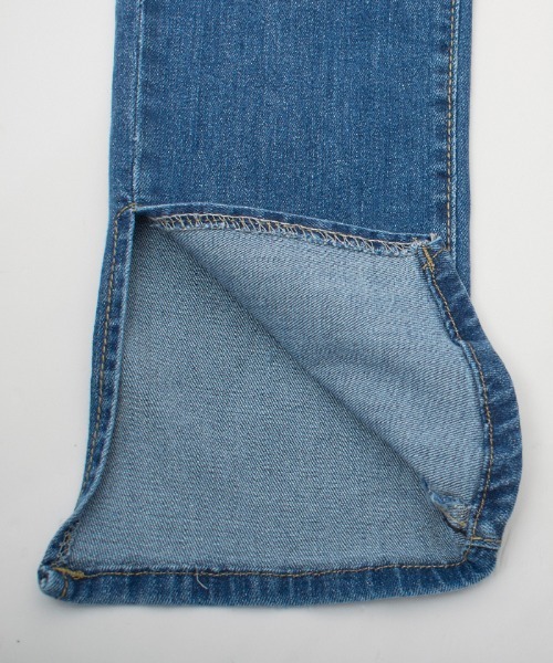 Futier land（フューティアランド）の「アシメサイドカットジーンズ（デニムパンツ・レディース・ブラック/ブルー・SMALL/MEDIUM/LARGE/X-LARGE）」の10枚目の写真