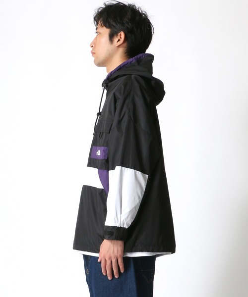 FILA（フィラ）の「FILA/フィラ 切替 アノラックパーカー/ナイロンジャケット/トラックジャケット（ナイロンジャケット・メンズ・ブラック/ダークグリーン/ネイビー・M/L/LL）」の4枚目の写真