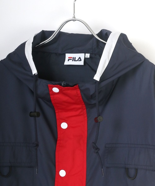 FILA（フィラ）の「FILA/フィラ 切替 アノラックパーカー/ナイロンジャケット/トラックジャケット（ナイロンジャケット・メンズ・ブラック/ダークグリーン/ネイビー・M/L/LL）」の19枚目の写真