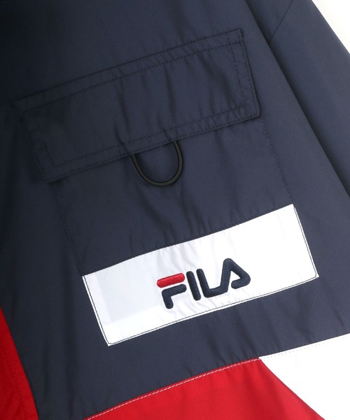 FILA（フィラ）の「FILA/フィラ 切替 アノラックパーカー/ナイロンジャケット/トラックジャケット（ナイロンジャケット・メンズ・ブラック/ダークグリーン/ネイビー・M/L/LL）」の20枚目の写真