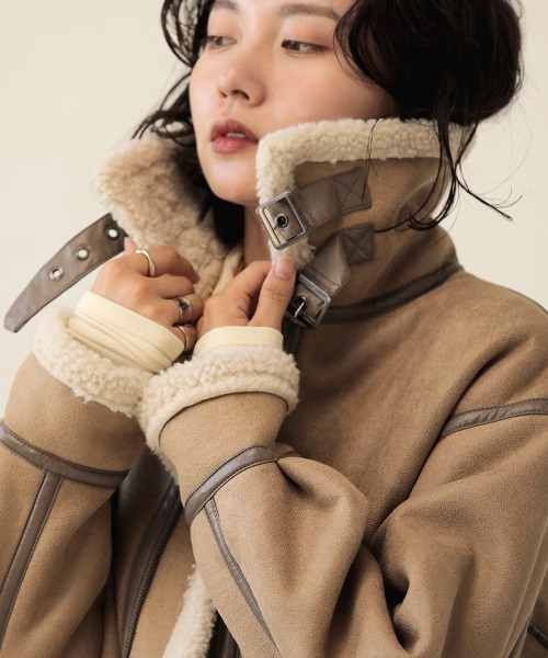 Bab（バブ）の「【WEB】B-3ボアジャケット（ムートンコート）」 - WEAR