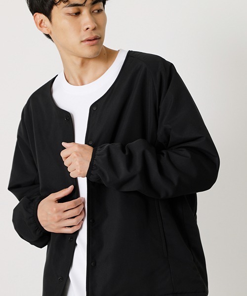 AZUL by moussy（アズールバイマウジー）の「PADDING INNER JACKET/パディングインナージャケット（ノーカラージャケット・メンズ・ブラック/ブラック系その他・MEDIUM/LARGE）」の3枚目の写真