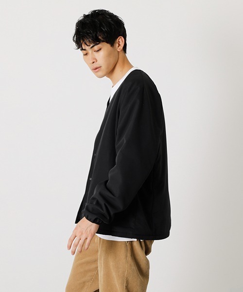 AZUL by moussy（アズールバイマウジー）の「PADDING INNER JACKET/パディングインナージャケット（ノーカラージャケット・メンズ・ブラック/ブラック系その他・MEDIUM/LARGE）」の4枚目の写真