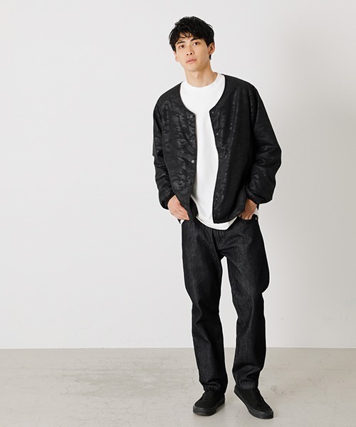 AZUL by moussy（アズールバイマウジー）の「PADDING INNER JACKET/パディングインナージャケット（ノーカラージャケット・メンズ・ブラック/ブラック系その他・MEDIUM/LARGE）」の14枚目の写真