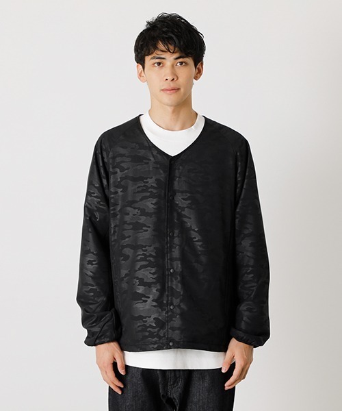 AZUL by moussy（アズールバイマウジー）の「PADDING INNER JACKET/パディングインナージャケット（ノーカラージャケット・メンズ・ブラック/ブラック系その他・MEDIUM/LARGE）」の15枚目の写真