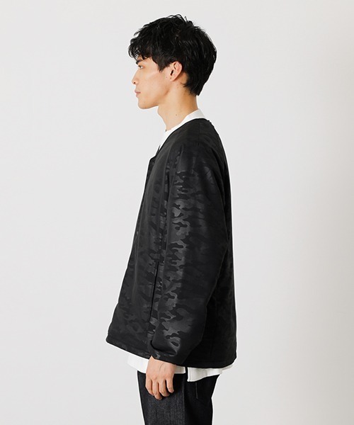 AZUL by moussy（アズールバイマウジー）の「PADDING INNER JACKET/パディングインナージャケット（ノーカラージャケット・メンズ・ブラック/ブラック系その他・MEDIUM/LARGE）」の16枚目の写真