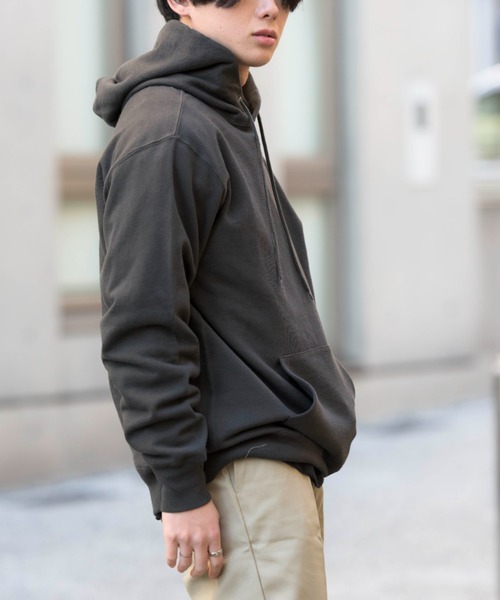 Healthknit(ヘルスニット)の「【Healthknit】トンプキンス スウェット プルオーバー パーカー 3141(パーカー・メンズ・ブラック/ライトグレー/ダークブラウン・S/L/M)」の11枚目の写真