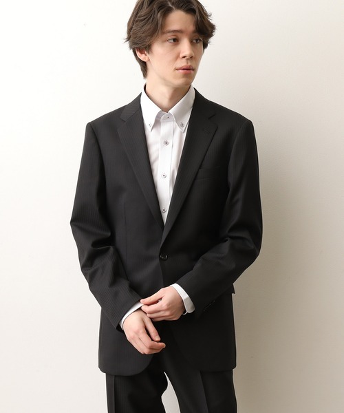 JUNRED（ジュンレッド）の「シャドウストライプセットアップジャケット（テーラードジャケット・メンズ・ブラック・S/LL/M/L）」の3枚目の写真