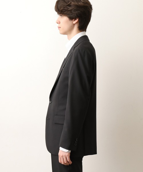JUNRED（ジュンレッド）の「シャドウストライプセットアップジャケット（テーラードジャケット・メンズ・ブラック・S/LL/M/L）」の6枚目の写真