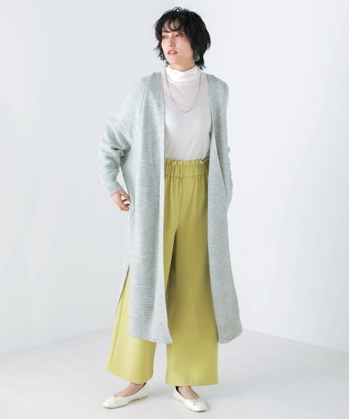 Bou Jeloud(ブージュルード)の「ドルマンロングコーディガン(カーディガン/ボレロ・レディース・ベージュ/杢グレー/イエロー系その他・FREE)」の5枚目の写真