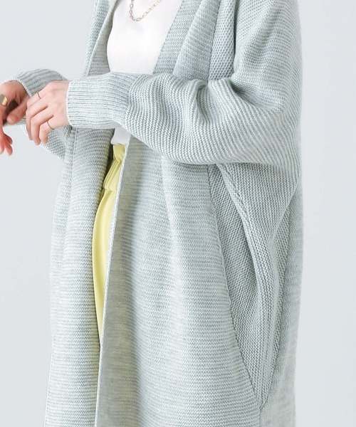 Bou Jeloud(ブージュルード)の「ドルマンロングコーディガン(カーディガン/ボレロ・レディース・ベージュ/杢グレー/イエロー系その他・FREE)」の7枚目の写真