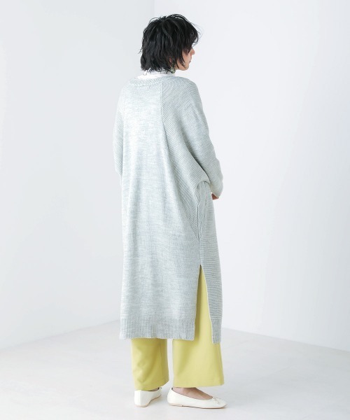 Bou Jeloud(ブージュルード)の「ドルマンロングコーディガン(カーディガン/ボレロ・レディース・ベージュ/杢グレー/イエロー系その他・FREE)」の11枚目の写真