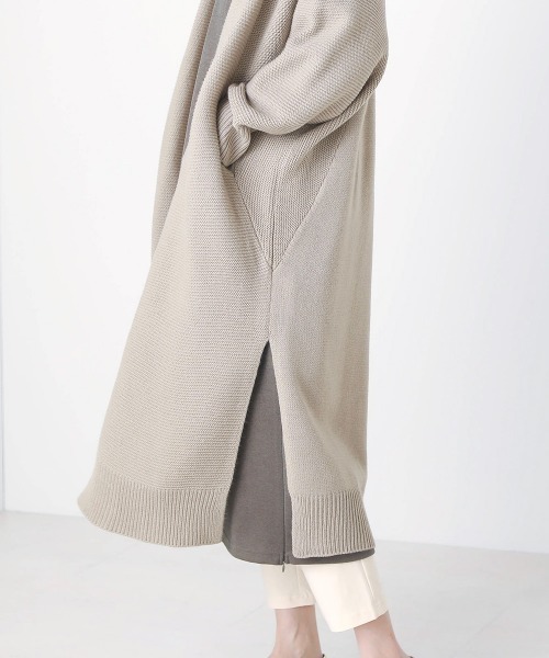 Bou Jeloud(ブージュルード)の「ドルマンロングコーディガン(カーディガン/ボレロ・レディース・ベージュ/杢グレー/イエロー系その他・FREE)」の15枚目の写真