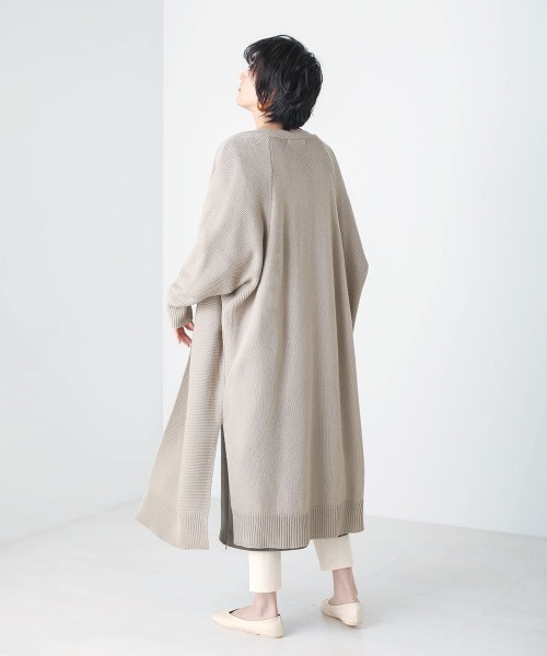 Bou Jeloud(ブージュルード)の「ドルマンロングコーディガン(カーディガン/ボレロ・レディース・ベージュ/杢グレー/イエロー系その他・FREE)」の16枚目の写真