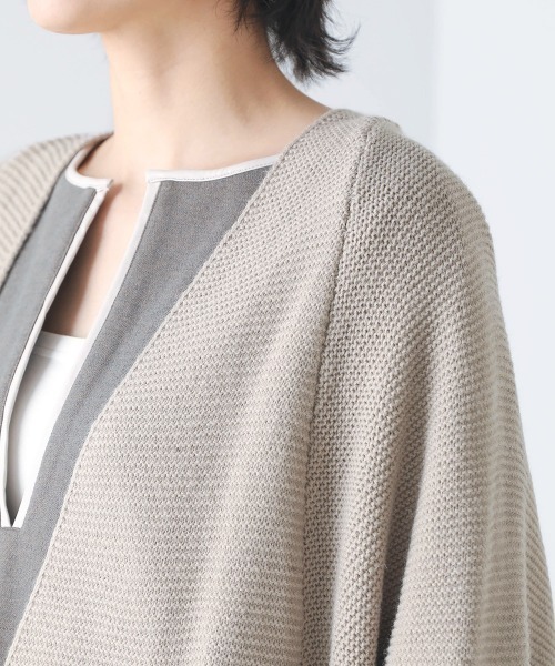 Bou Jeloud(ブージュルード)の「ドルマンロングコーディガン(カーディガン/ボレロ・レディース・ベージュ/杢グレー/イエロー系その他・FREE)」の18枚目の写真