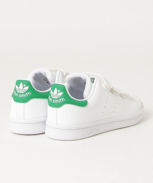adidas Originals（アディダスオリジナルス）の「adidas Originals/アディダス オリジナルス STAN SMITH CF C（スニーカー・キッズ・ホワイト×グリーン・17cm/18cm/20cm/19cm）」の3枚目の写真