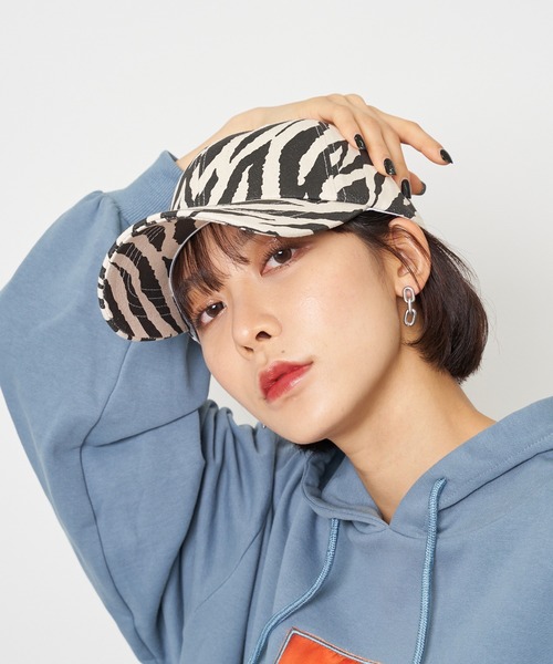 SPIRALGIRL（スパイラルガール）の「ゼブラ柄キャップ（キャップ
