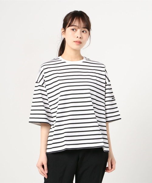 ORCIVAL（オーシバル）の「ORCIVAL/オーシバル　マーセライズドコットンショートスリーブ　40/2 RC9262（Tシャツ/カットソー・レディース・グリーン/ブルー/ホワイト・1）」の16枚目の写真