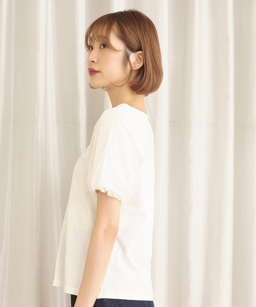 TITTY&CO.（ティティーアンドコー）の「ecru naught Tee（Tシャツ/カットソー・レディース・ブラック/オフホワイト/パープル・FREE）」の16枚目の写真