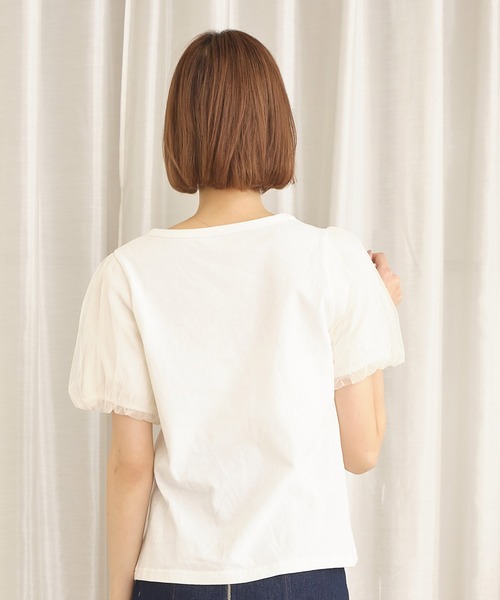 TITTY&CO.（ティティーアンドコー）の「ecru naught Tee（Tシャツ/カットソー・レディース・ブラック/オフホワイト/パープル・FREE）」の14枚目の写真