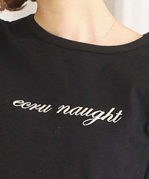 TITTY&CO.（ティティーアンドコー）の「ecru naught Tee（Tシャツ/カットソー・レディース・ブラック/オフホワイト/パープル・FREE）」の8枚目の写真