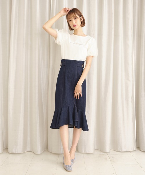 TITTY&CO.（ティティーアンドコー）の「ecru naught Tee（Tシャツ/カットソー・レディース・ブラック/オフホワイト/パープル・FREE）」の17枚目の写真