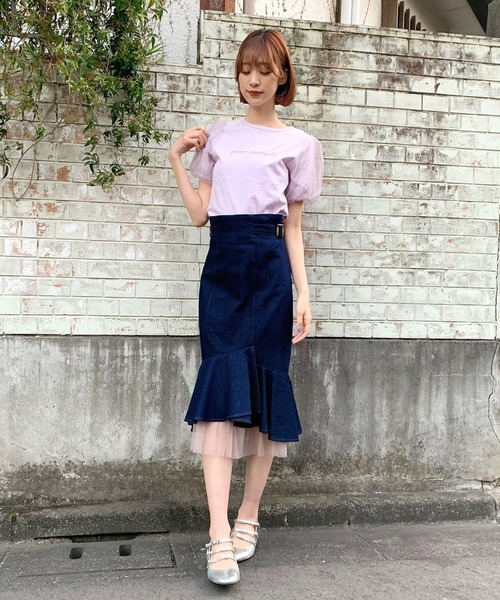 TITTY&CO.（ティティーアンドコー）の「ecru naught Tee（Tシャツ/カットソー・レディース・ブラック/オフホワイト/パープル・FREE）」の5枚目の写真