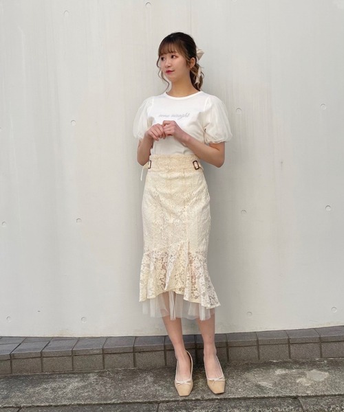 TITTY&CO.（ティティーアンドコー）の「ecru naught Tee（Tシャツ/カットソー・レディース・ブラック/オフホワイト/パープル・FREE）」の21枚目の写真