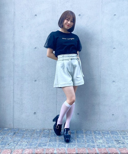 TITTY&CO.（ティティーアンドコー）の「ecru naught Tee（Tシャツ/カットソー・レディース・ブラック/オフホワイト/パープル・FREE）」の22枚目の写真