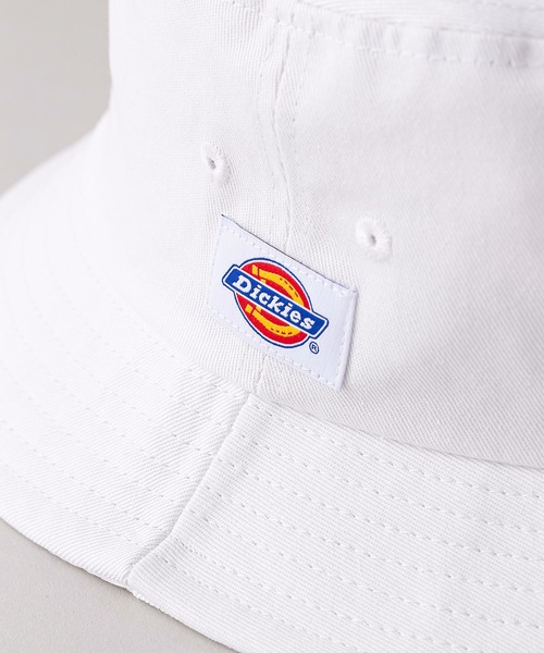 Dickies(ディッキーズ)の「【DICKIES/ディッキーズ】ワッペンバケットハット ワンポイントロゴワッペン(ハット・メンズ・ホワイト/ブラック/ベージュ・FREE)」の5枚目の写真
