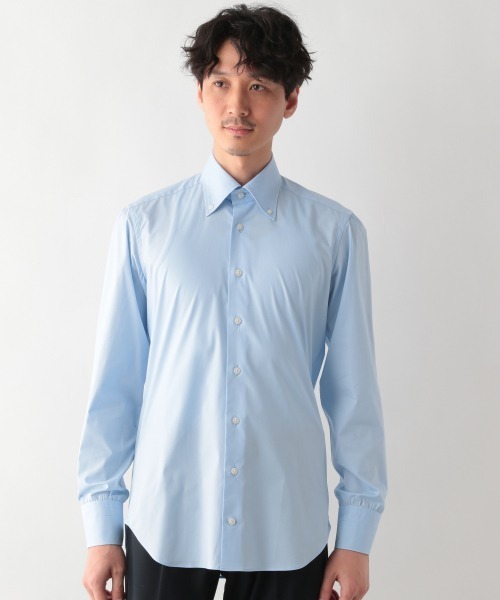 RING JACKET(リングジャケット)の「Salon de GW/無地ボタンダウンシャツ/929597(シャツ/ブラウス・メンズ・スカイブルー/その他1/ピンク系その他・SMALL/MEDIUM/LARGE/X-LARGE)」の2枚目の写真