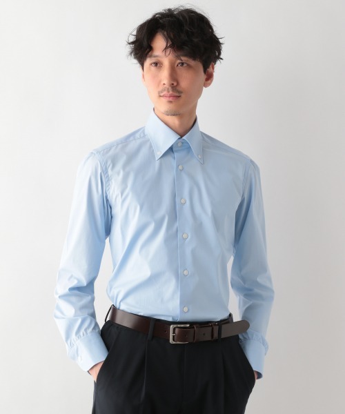 RING JACKET(リングジャケット)の「Salon de GW/無地ボタンダウンシャツ/929597(シャツ/ブラウス・メンズ・スカイブルー/その他1/ピンク系その他・SMALL/MEDIUM/LARGE/X-LARGE)」の4枚目の写真