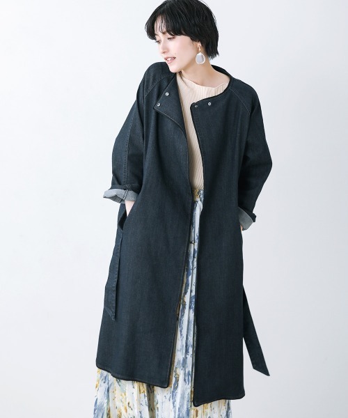 Bou Jeloud（ブージュルード）の「シアーパイピングデニムコート
