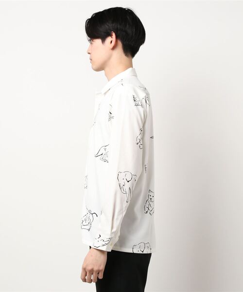 INHERIT（インヘリット）の「【POOLHOTEL】 ANIMAL ART SHIRTS（シャツ/ブラウス・メンズ・ホワイト/ブラック・LARGE/SMALL/MEDIUM）」の16枚目の写真