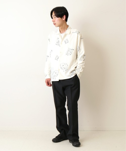 INHERIT（インヘリット）の「【POOLHOTEL】 ANIMAL ART SHIRTS（シャツ/ブラウス・メンズ・ホワイト/ブラック・LARGE/SMALL/MEDIUM）」の3枚目の写真