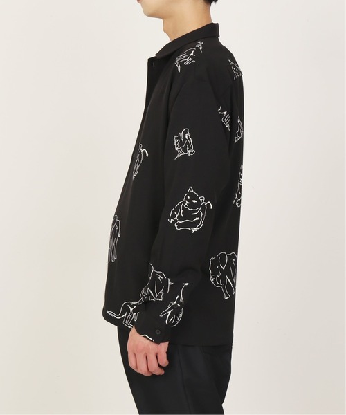 INHERIT（インヘリット）の「【POOLHOTEL】 ANIMAL ART SHIRTS（シャツ/ブラウス・メンズ・ホワイト/ブラック・LARGE/SMALL/MEDIUM）」の8枚目の写真