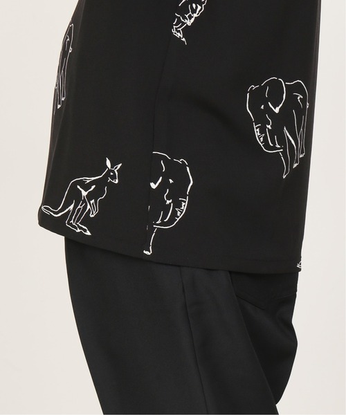 INHERIT（インヘリット）の「【POOLHOTEL】 ANIMAL ART SHIRTS（シャツ/ブラウス・メンズ・ホワイト/ブラック・LARGE/SMALL/MEDIUM）」の9枚目の写真