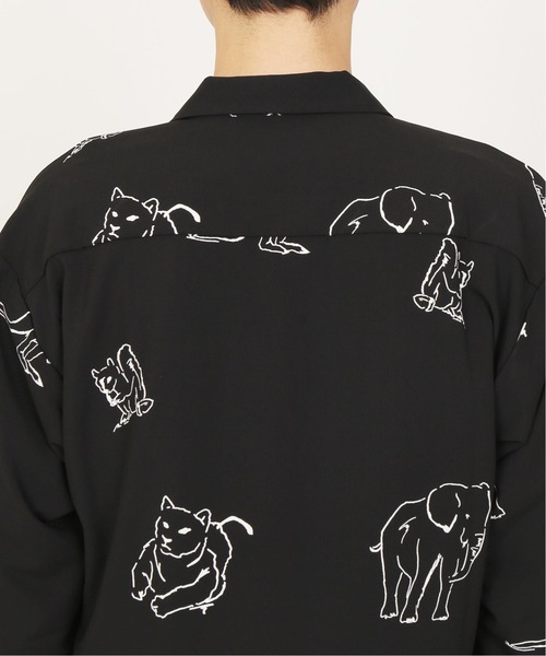 INHERIT（インヘリット）の「【POOLHOTEL】 ANIMAL ART SHIRTS（シャツ/ブラウス・メンズ・ホワイト/ブラック・LARGE/SMALL/MEDIUM）」の11枚目の写真