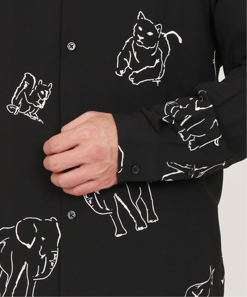 INHERIT（インヘリット）の「【POOLHOTEL】 ANIMAL ART SHIRTS（シャツ/ブラウス・メンズ・ホワイト/ブラック・LARGE/SMALL/MEDIUM）」の13枚目の写真