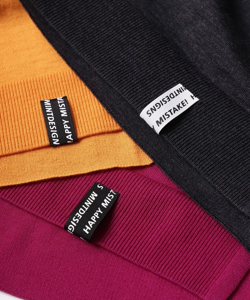 mintdesigns(ミントデザインズ)の「MOCK NECK KNIT / モックネックニット(ニット/セーター・レディース・チャコールグレー/オレンジ/ボルドー・2)」の7枚目の写真