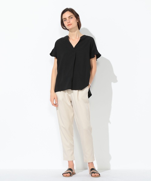 LE SOUK HOLIDAY（ルスークホリデー）の「セットアップパンツ（スラックス・レディース・カーキ/ベージュ/ブラック・67/64）」の10枚目の写真